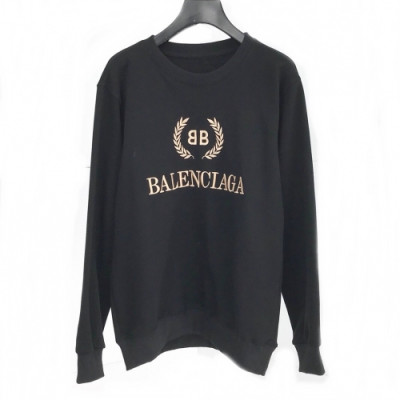 [발렌시아가]Balenciaga 2020 Mens Logo Crew-neck Cotton Tshirts - 발렌시아가 2020 남성 로고 크루넥 코튼 맨투맨 Bal0517x.Size(m - 3xl).블랙