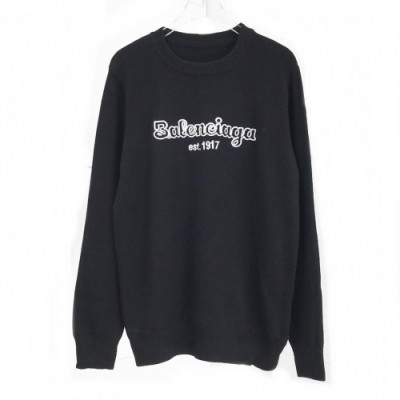 Balenciaga 2019 Womens  Logo Crew - neck Sweaters - 발렌시아가 2019 여자 로고 크루넥 스웨터 Bal0518x.Size(s - 2xl).블랙