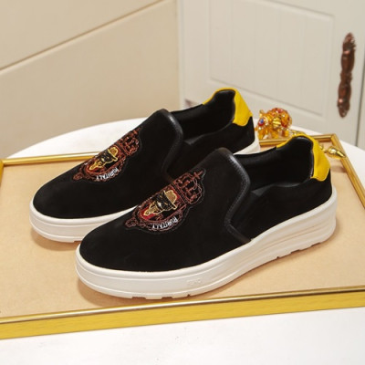 Fendi 2020 Mens Leather Slip On - 펜디 2020 남성용 레더 슬립온 FENS0299,Size(240 - 270).블랙