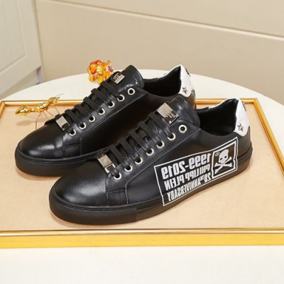 Philipp plein 2020 Mens Leather Sneakers  - 필립플레인 2020 남성용 레더 스니커즈 PPS0208,Size(240 - 270).블랙