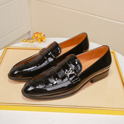 Louis Vuitton 2020 Mens Leather Loafer - 루이비통 2020 남성용 레더 로퍼 LOUS0840,Size(240 - 270).블랙