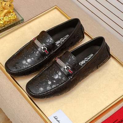 Ferragamo  2020 Mens Leather Loafer - 페라가모 2020 남성용 레더 로퍼 FGMS0286 ,Size(240 - 270).블랙