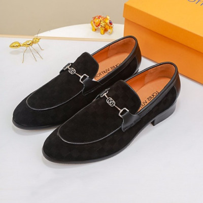 Louis Vuitton 2020 Mens Leather Loafer - 루이비통 2020 남성용 레더 로퍼 LOUS0844,Size(240 - 270).블랙