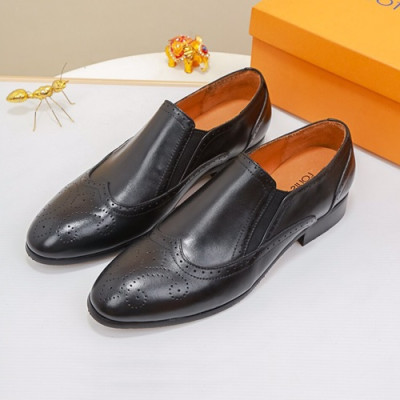 Louis Vuitton 2020 Mens Leather Loafer - 루이비통 2020 남성용 레더 로퍼 LOUS0846,Size(240 - 270).블랙