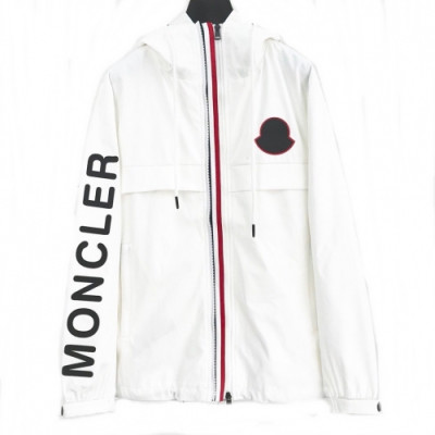 [몽클레어]Moncler 2020 Mens Logo Casual Windproof Jackets - 몽클레어 2020 남성 로고 캐쥬얼 방풍 자켓 Moc01518x.Size(m - 3xl).화이트