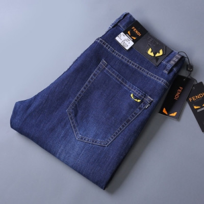 [매장판]Fendi 2020 Mens Classic Denim Jeans - 펜디 2020 남성 클래식 데님 청바지 Fen0594x.Size(29 - 42).블루