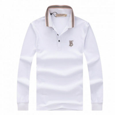 [버버리]Burberry 2020 Mens Logo Casual Cotton Polo Tshirts - 버버리 2020 남성 로고 캐쥬얼 코튼 폴로 맨투맨 Bur02195x.Size(m - 3xl).화이트