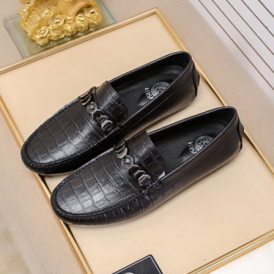 Versace  2020 Mens Leather Loafer - 베르사체 2020 남성용 레더 로퍼 VERS0441,Size(240 - 275).블랙