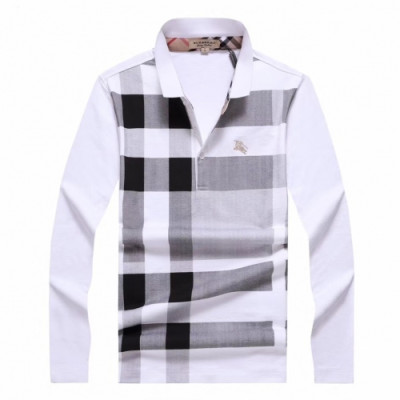 [버버리]Burberry 2020 Mens Logo Casual Cotton Polo Tshirts - 버버리 2020 남성 로고 캐쥬얼 코튼 폴로 맨투맨 Bur02235x.Size(m - 3xl).화이트