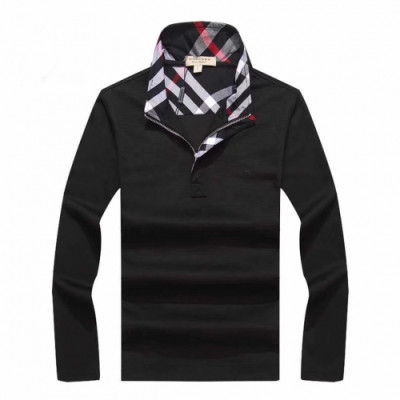 [버버리]Burberry 2020 Mens Logo Casual Cotton Polo Tshirts - 버버리 2020 남성 로고 캐쥬얼 코튼 폴로 맨투맨 Bur02236x.Size(m - 3xl).블랙