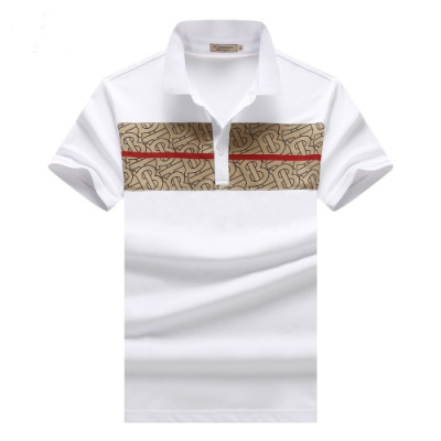 [버버리]Burberry 2020 Mens Logo Cotton Polo Short Sleeved Tshirts - 버버리 2020 남성 로고 코튼 폴로 반팔티 Bur02244x.Size(m - 3xl).화이트