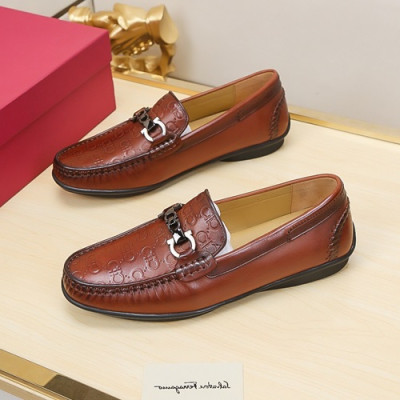 Ferragamo  2020 Mens Leather Loafer - 페라가모 2020 남성용 레더 로퍼 FGMS0311 ,Size(240 - 270).브라운