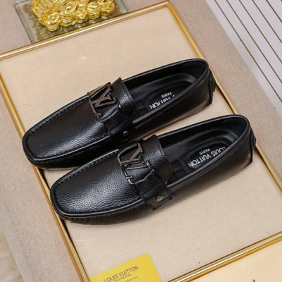 Louis Vuitton 2020 Mens Leather Loafer - 루이비통 2020 남성용 레더 로퍼 LOUS0888,Size(240 - 270).블랙