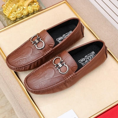 Ferragamo  2020 Mens Leather Loafer - 페라가모 2020 남성용 레더 로퍼 FGMS0315,Size(240 - 270).브라운