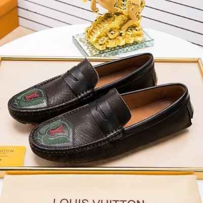 Louis Vuitton 2020 Mens Leather Loafer - 루이비통 2020 남성용 레더 로퍼 LOUS0900,Size(240 - 270).블랙