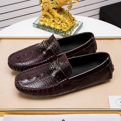 Prada 2020 Mens Leather Loafer - 프라다 2020 남성용 레더 로퍼,PRAS0331,Size(240 - 270).와인