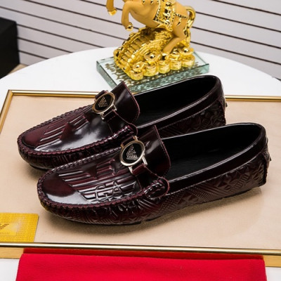 Armani 2020 Mens Leather Loafer - 알마니 2020 남성용 레더 로퍼 ARMS0271.Size (240 - 270).와인