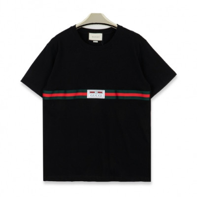 [매장판]Gucci 2020 Mm/Wm Logo Cotton Short Sleeved Tshirts - 구찌 2020 남자 로고 코튼 반팔티 Guc02341x.Size(xs - l).블랙