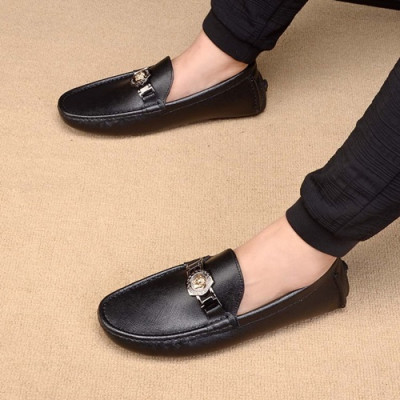 Versace  2020 Mens Leather Loafer - 베르사체 2020 남성용 레더 로퍼 VERS0449,Size(240 - 275).블랙