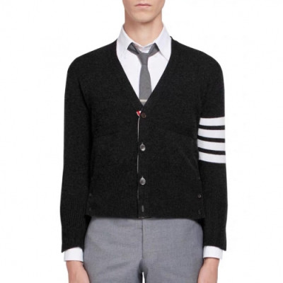 [톰브라운]Thom Browne 2020 Mm/Wm Strap V-neck Wool Cardigan - 톰브라운 2020 남자 스트랩 브이넥 울 가디건 Thom0600x.Size(s - 3xl).다크그레이