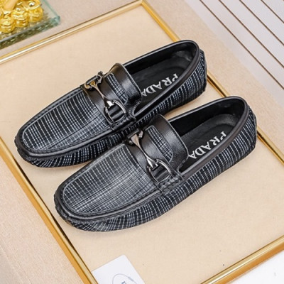 Prada 2020 Mens Leather Loafer - 프라다 2020 남성용 레더 로퍼,PRAS0335,Size(240 - 270).블랙