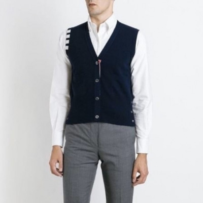 [톰브라운]Thom Browne 2020 Mm/Wm V-neck Vest  - 톰브라운 2020 남자 브이넥 웨스트 Thom0603x.Size(s - 2xl).네이비