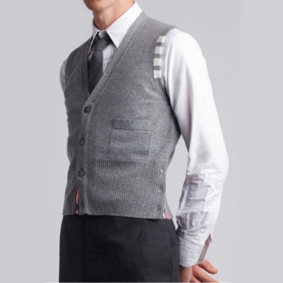 [톰브라운]Thom Browne 2020 Mm/Wm V-neck Vest  - 톰브라운 2020 남자 브이넥 웨스트 Thom0604x.Size(s - 2xl).그레이