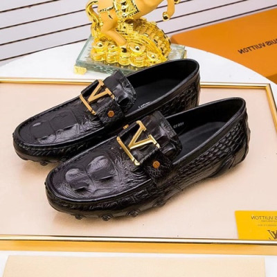 Louis Vuitton 2020 Mens Leather Loafer - 루이비통 2020 남성용 레더 로퍼 LOUS0931,Size(240 - 270).블랙