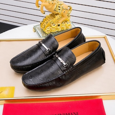 Armani 2020 Mens Leather Loafer - 알마니 2020 남성용 레더 로퍼 ARMS0291.Size (240 - 270).블랙