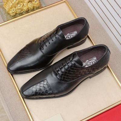 Ferragamo 2020 Mens Leather Oxford Shoes - 페라가모 2020 남성용 레더 옥스퍼드 슈즈 FGMS0334,Size(240 - 275).블랙