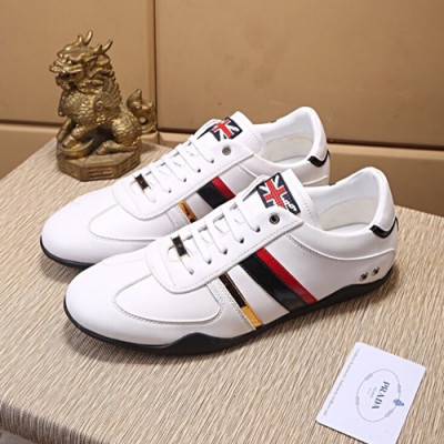 Prada 2020 Mens Leather Sneakers - 프라다 2020 남성용 레더 스니커즈,PRAS0338,Size(240 - 270).화이트