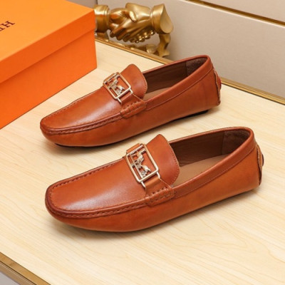 Hermes 2020 Mens Leather Loafer - 에르메스 2020 남성용 레더 로퍼 HERS0303,Size(240 - 270).브라운