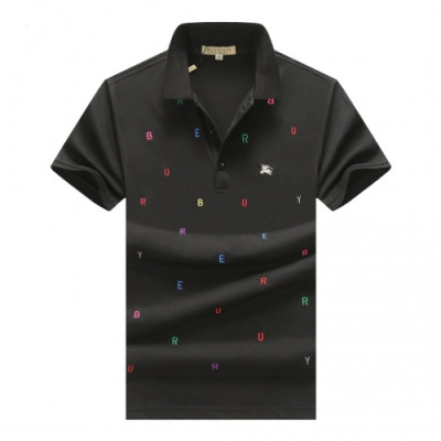 [버버리]Burberry 2020 Mens Logo Cotton Polo Short Sleeved Tshirts - 버버리 2020 남성 로고 코튼 폴로 반팔티 Bur02276x.Size(m - 3xl).블랙