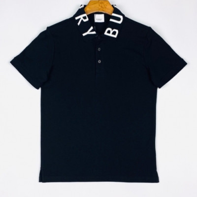 [버버리]Burberry 2020 Mens Logo Cotton Polo Short Sleeved Tshirts - 버버리 2020 남성 로고 코튼 폴로 반팔티 Bur02305x.Size(m - 2xl).블랙