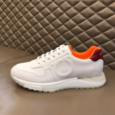 Ferragamo  2020 Mens Leather Sneakers - 페라가모 2020 남성용  레더 스니커즈 FGMS0350,Size(240 - 270).화이트