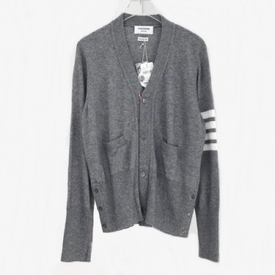 [톰브라운]Thom Browne 2020 Mm/Wm Strap V-neck Cashmere Cardigan - 톰브라운 2020 남자 스트랩 브이넥 캐시미어 가디건 Thom0623x.Size(s - 2xl).그레이