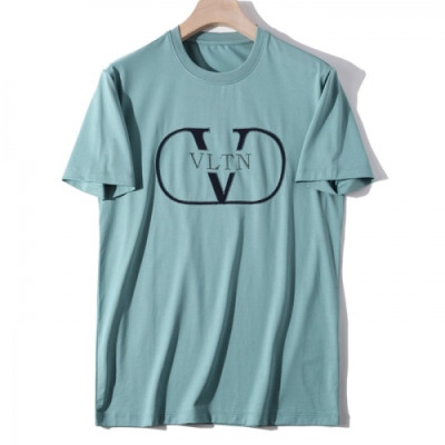 [발렌티노]Valentino 2020 Mens Logo Crew-neck Short Sleeved Tshirts - 발렌티노 2020 남성 로고 크루넥 반팔티 Val0367x.Size(m - 3xl).그린