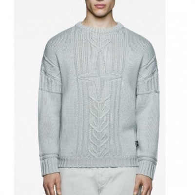 [매장판]Stone Island 2019 Mens Casual Turtle-neck Sweater - 스톤아일랜드 2019 남성 캐쥬얼 터틀넥 스웨터 Sto0123x.Size(m - 2xl).그레이