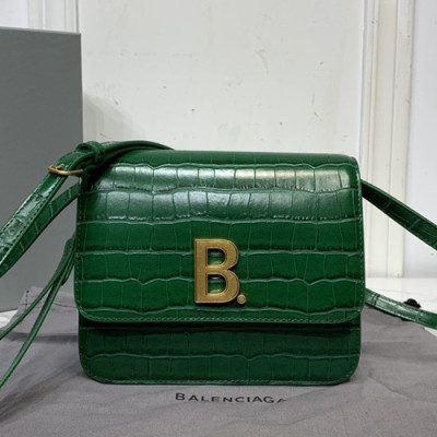 Balenciaga 2020 Leather  Shoulder Bag,18CM - 발렌시아가 2020 레더 숄더백,BGB0540,18CM,그린