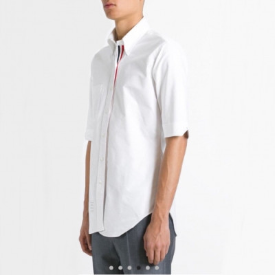 [톰브라운]Thom Browne 2020 Mens Strap Cotton Short Sleeved Tshirts - 톰브라운 2020 남성 스트랩 코튼 반팔 셔츠 Thom0641x.Size(s - 2xl).화이트