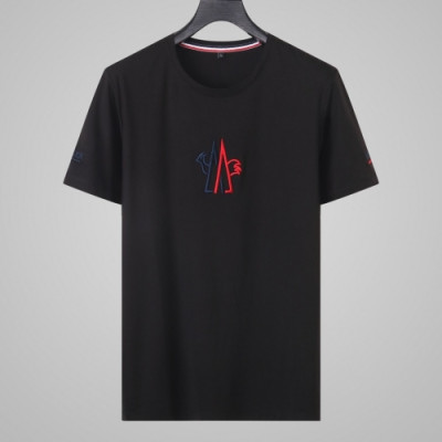 [매장판]Moncler 2020 Mens Logo Cotton Short Sleeved Tshirts - 몽클레어 2020 남성 로고 코튼 반팔티 Moc01553x.Size(l - 4xl).블랙