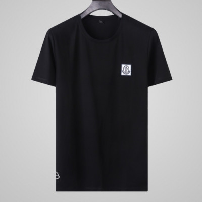 [매장판]Moncler 2020 Mens Logo Cotton Short Sleeved Tshirts - 몽클레어 2020 남성 로고 코튼 반팔티 Moc01555x.Size(l - 4xl).블랙