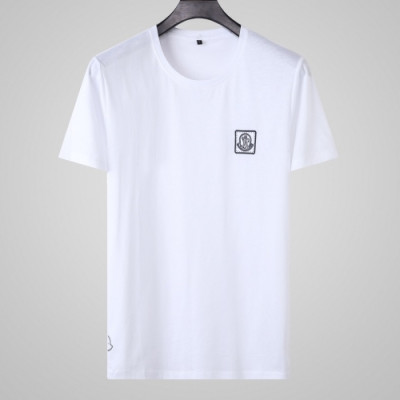 [매장판]Moncler 2020 Mens Logo Silket Short Sleeved Tshirts - 몽클레어 2020 남성 로고 실켓 반팔티 Moc01556x.Size(l - 4xl).화이트