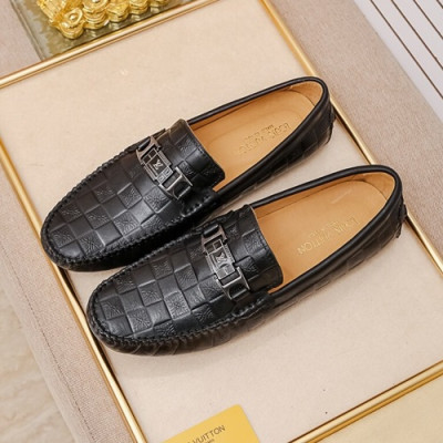 Louis Vuitton 2020 Mens Leather Loafer - 루이비통 2020 남성용 레더 로퍼 LOUS1021,Size(240 - 270).블랙