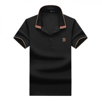 [버버리]Burberry 2020 Mens Logo Cotton Polo Short Sleeved Tshirts - 버버리 2020 남성 로고 코튼 폴로 반팔티 Bur02353x.Size(m - 3xl).블랙