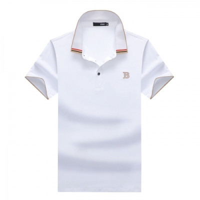 [버버리]Burberry 2020 Mens Logo Cotton Polo Short Sleeved Tshirts - 버버리 2020 남성 로고 코튼 폴로 반팔티 Bur02356x.Size(m - 3xl).화이트