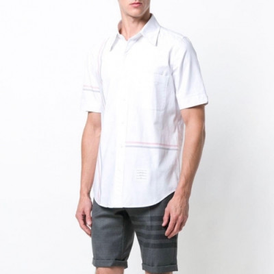 [톰브라운]Thom Browne 2020 Mens Strap Cotton Short Sleeved Tshirts - 톰브라운 2020 남성 스트랩 코튼 반팔 셔츠 Thom0643x.Size(s - 2xl).화이트