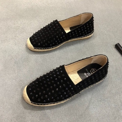 Philipp plein  2020 Mens Leather Slip On  - 필립플레인 2020 남성용 레더 슬립온 PPS0222,Size(240 - 270).블랙