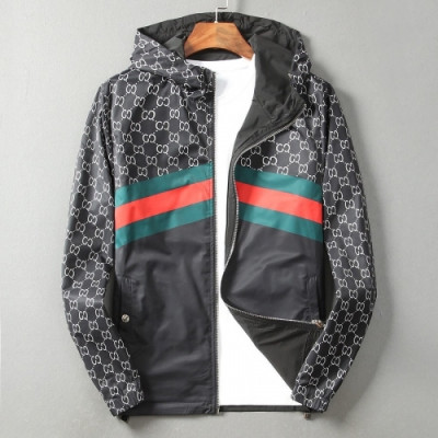 [구찌]Gucci 2020 Mens Logo Casual Jackets - 구찌 2020 남성 로고 캐쥬얼 양면 자켓 Guc02379x.Size(m - 4xl).블랙