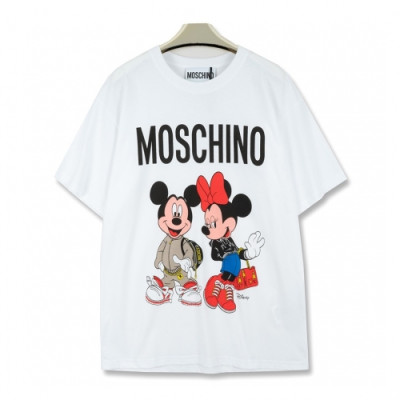 [모스키노]Moschino 2020 Mm/Wm Logo Cotton Short Sleeved Tshirts - 모스키노 2020 남자 로고 코튼 반팔티 Mos0080x.Size(xs - l).화이트